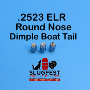 2523 ELR ROUND NOSE (PICK BASE) (25 Caliber Slugs) – HP/Solid Nose (34 to 85 Grains) 100 count