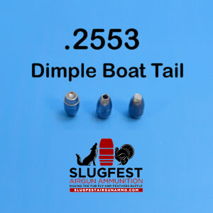 2553 DBT (Dimple Boat Tail) (25 Caliber Slugs) – HP/Solid Nose (44 to 68 Grains) 100 count
