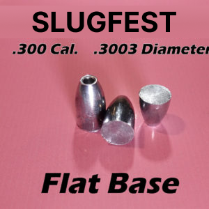 3003 Diameter FLAT 30 Caliber Slugs – Hollow Point (50 to 120 Grains) 100 count