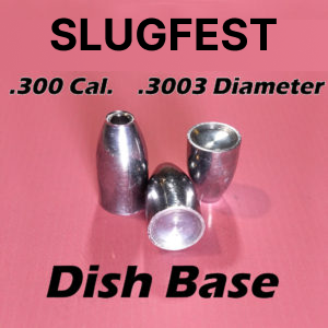 3003 Diameter DISH 30 Caliber Slugs – Hollow Point (46 to 120 Grains) 100 count