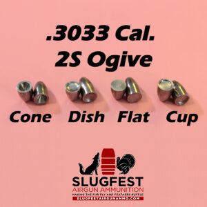 3033 2S Ogive PICK BASE .30 Caliber Slugs – Hollow Point (51 to 115 Grains) 100 count