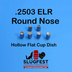 2503 ELR ROUND NOSE (PICK BASE) (25 Caliber Slugs) – HP/Solid Nose (34 to 85 Grains) 100 count